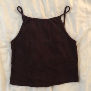 Brandy Melville Burgundy Crop Top